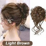 High Temperature Messy Chicken Tail Long Beard Curly Hair Fluffy Bride Curly Hair Flower Bud Female Wig Styling Accessories