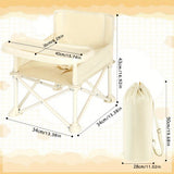 Ubravoo High Chair With Adjustable Footrest And Detachable Cushion