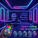 2m 3m 5m 10m RGBIC Neon Light Waterproof RGB Smart LED Strip with USB APP Control Music Sync for Room Bedroom Outdoor Decoration