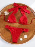 Miyouj Triangle Bikini New Two Piece Suit Solid Color Beachwear 2026 Bikini Women's Swimsuits Sexy Bathsuit Micro Thong Swimwear