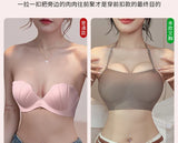 Backless Bra Women Thick Padded Push Up Adhesive Sticky Invisible Bra Small Bust Strapless Convertible Bralette Beach Essential