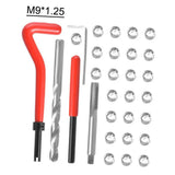 30Pcs Metric Thread Repair Insert Kit M3 M4 M7 M9 M11 Helicoil Car Pro Coil Tool 304 Stainless Steel Auto Repair Tool Bag