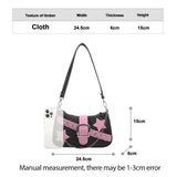 Fashion Women's Handbags Denim Stars Pattern Cool Girls Underarm Bag Female Small Shoulder Hobo Bags Chain Tote Bag