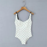 Sexy polka dot camisole for women, 2026 spring/summer design, slim-fit outerwear bodysuit JOXC