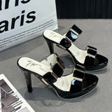 New Summer Pointed Toe Sexy Comfortable Banquet High Heels Fashionable Shallow Mouth/simple/elegant Outside Women's Slippers