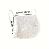 Women’s Lace Chest Cover Cami Insert Adjustable Strap Modesty Panel for Low Cut Tops Dress Layering Underwear