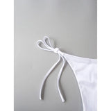 Sexy Satin Halter Brazilian Padded Bikini Female Swimsuit Women Swimwear Two-Pieces Bikini Set Bather Bathing Suit Swim V4966S