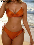 S - XL 2026 Sexy Underwired Mid Waist Bikini Female Swimsuit Women Swimwear Two-pieces Bikini set Bather Bathing Suit Swim V7898