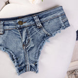 Summer Low Waist Hot Girl Slim Fit Plus Size Stretch Jeans Women's Denim Shorts For Beach Spa & Hot Springs Water Sports G5WM