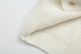 Foridol V-neck Oversize Beige Autumn Winter Women Knitted Long Sleeves Cozy Femme Casual Cardigans Sueter Mujer Loose Sweater