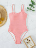 2026 Plain One Shoulder Swimsuit One Piece Solid Swimwear Women Sexy Bathers Bathing Swimming Swim Suit Female Beachwear