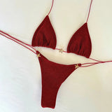 Micro Bikinis 2025 Women Swimsuit New Sexy Swimwear Halter Bikini Set Brazilian Biquini Female Starfish Beachwear Party Wear