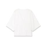 Fashion Casual Short Sleeve Knit Top Women Black White V Neck T Shirt Loose Fit Casual Short Sleeved Top For Summer Elegant E9OJ