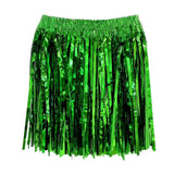 Sequin Cheerleading Team Dress for Adults Kids Rain Skirt Dance Costume Streamer Fringe Half Skirt for Beach Parties