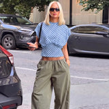 FDYOUI Women's O-neck Polka Dot T-shirt 2026 Summer O-neck Drop-sleeve Tunics Tops Fashion Loose Corset Tee Shirts Female Top