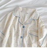 Thin Cotton Women's Short-sleeved Pajamas Set Summer Cute and Casual Sweet and Girly Thin Home Wear Set Sausage Dog Sleepwear