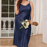 Large Size 3XL 4XL 5XL Long Nightgown Summer Female Nightwear Suspender Nightdress Lingerie Loose Satin Home Dress Loungewear