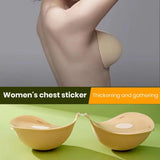 Women Silicone Chest Pad Anti-slip Invisible Thickened Breast Support Sticky Pasties Nipple Covers Strapless Adhesive Bra