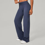 Women Straight Yoga Leg Bottoms Soft Stretchy Fabric Women's Yoga Pants GYM Sweat-Wicking Properties Running Sport Trousers