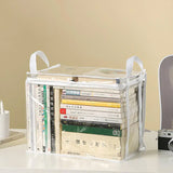1/3pcs Transparent Books Storage Bag Newspaper/magazine Document Container Foldable Waterproof Dust Proof Stationery Organizer