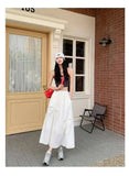 Versatile Knot Spring Summer F Skirt Ele Design Elastic Waist Skirt Sweet Aosphere Skirts For Ladies Fashion Women Skirts HSSZ