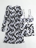 New Sexy 3 Pieces Suit for Women Neck Hanging Bikini Set+Cover-up Swimwear Sunproof Tankini High Waist Shorts Swimsuit Beachwear