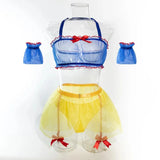 Toucheart Sexy Lingerie Sexy Uniform Maid Outfit Erotic Cosplay Sexy Costume For Women Transparent Mesh Role Play Outfit Garter