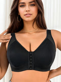 Front button plus size bra easy to put on and take off comfortable bra gathering and lifting casual oversized underwear MR3441