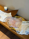 French lace women's underwear, high elasticity, comfortable and breathable, mid-crotch, hip-covering briefs