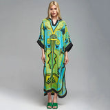 2026 Women Swimsuit Beach Cover Up dress Sleeve Kaftan Beach Tunic Long Pareos Bikinis Cover ups Summer Robe Plage Beachwear