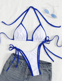 sexy string micro mini patchwork bikinis sets two pieces swimsuit thong Swimwear Biquini conjunto de bikini tankini beachwear