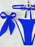 2026 Halter Rhinestone Diamond Bikini Women Swimsuit Female Swimwear Two-piece Bikini Set High Cut Bathing Suit Swim Beach Wear