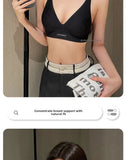 MOYISU Japanese Silky-Tech Bralette - Traceless Wireless Summer Bras for Small Chest Pull Together Soft Support Back Tuck Design