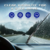 For Ford Fiesta 5 MK5 Hatchback 2003-2008 Car Wiper U-type Soft Rubber Boneless Wiper HD Quiet Durable Automotive Wiper 22"+16"