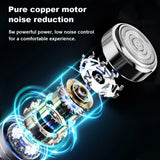 Electrical Mini Shaver for Men 3D Floating Blade IPX7 Washable Type-C USB Rechargeable Shaving Beard Machine for Home Travel