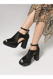Summer Sandals Women Platform Gladiator Flip Flops High Heels Peep Toe Nude Black Ladies Dance Party Wedding Shoes Large Size