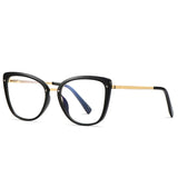 Anti Blue Light Blocking Women's Square Glasses Frame Fashion TR90 Radiation Protection Eyeglasses Transparent Eyewear 2076