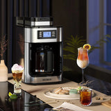 Petrus Automactic Coffee Machine Drip Coffee Maker Stainless Steel 10-cup With Built-In Grinder and Brew Strength Control