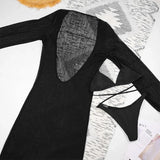 Sexy Solid 3 Piece Micro Bikinis Women Swimsuit 2025 New Swimwear With Long Sleeve Bathing Suit Beachwear Biquini Female