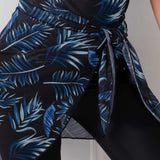 Tankini Sets 3 Piece Swimsuits Zipper Short Sleeve Swim Shirt With Shorts Cover Up Skirt Beach Bathing Suit Women's Bikini Set