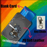 P-Pressure Sebastian Solace For ID Clips Credit Bank Bag Bus Meal Card Holder Cover Pocket Ornament Keychain
