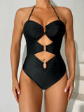 2026 Hollow Starfish Swimsuit Women One Piece Strappy 3D Floral Swimwear Female Bathers Bathing Swimming Swim Suit Beachwear