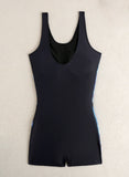 2026 Sporty Printed Slim Swimsuit Women One Piece Vintage Swimwear Female Sexy Bathers Bathing Swimming Swim Suit Beachwear XXL