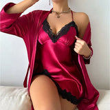 V-neck Lace Camisole Nightgown Hot Backless Sexy Women Sleepwear Short Silk Sleep Shirts Elegant Pajamas Lingerie Night Dress