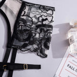 Toucheart Sexy Lingerie Set Mesh Lace Patchwork Sexy Underwear with Ring Waist Seal Women's Underwear Exotic Style Sexy Suit New