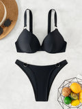 Leopard High Waist Bikini Push Up Bra Cup Bikinis 2026 Women Swimsuit Female Swimwear Two Piece Bikini Set High Cut Bathing Suit