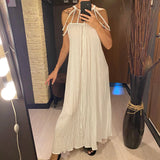 5 Colors Hollow Out Backless Crochet Knitted Tunic Beach Cover Up Cover-ups Beach Dress Beach Wear Beachwear Female Women V5429