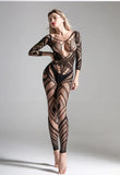 Various sexy mesh outfits, sexy lingerie jumpsuits, cutout halter bodysuits, women's bodystockings
