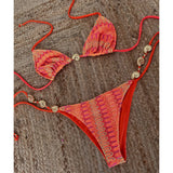 2025 Halter Bikinis Women Swimsuit New Sexy Swimwear Knitted Bikini Set Brazilian Biquini Micro Female Beachwear Party Wear