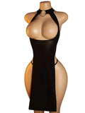 Adult Cosplay Costumes Erotic Bodysuit Women's Ultra Hot Porno Babydoll Dresses Hollow Out Open Breasts/Crotchless Sexy Lingerie